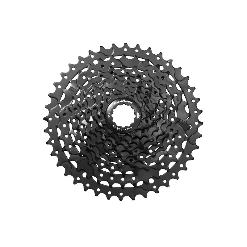 Cassette SunRace CSM980 9s Relacion 11-40 Negro Cassette SunRace CSM980 9s Relacion 11-40 Negro