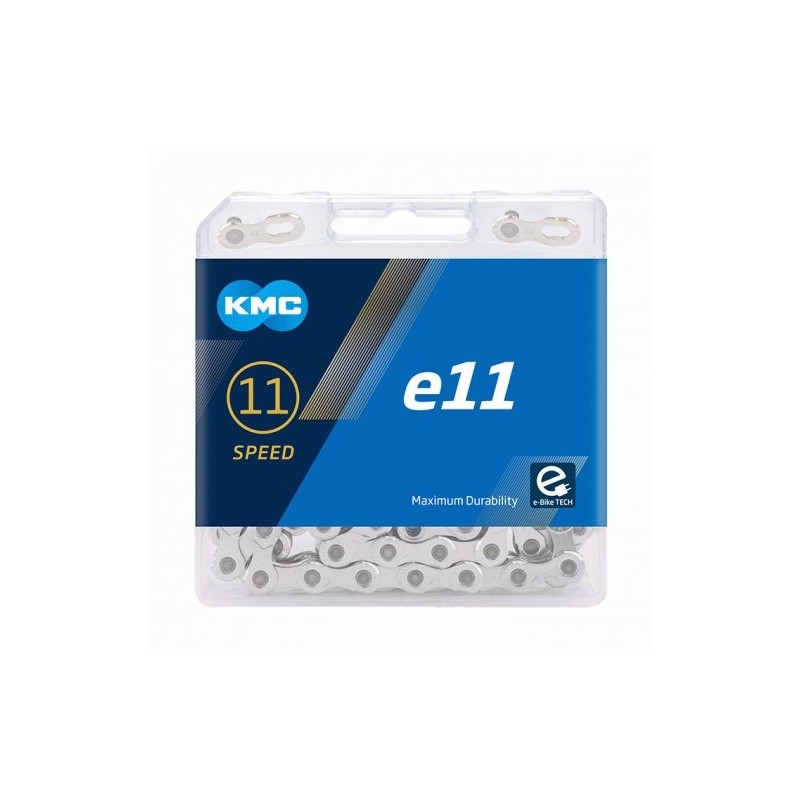 Cadena KMC E11-T E-BIKE 11 Velocidades SILVER Cadena KMC E11-T E-BIKE 11 Velocidades SILVER