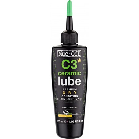 Lubricante Muc-Off C3 Ceramico Dry Lube (Seco) 120 Ml