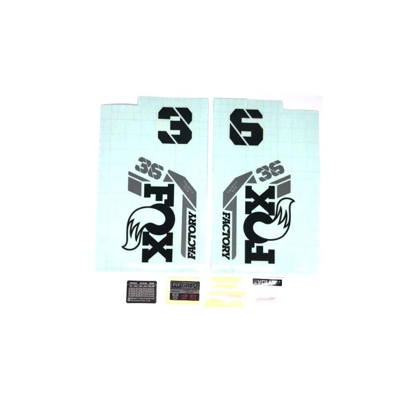 Kit Adhesivos FOX 36 2021 Black Logo, Shiny Orange Fork Kit Adhesivos FOX 36 2021 Black Logo, Shiny Orange Fork