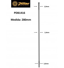 Rayos PILLAR PDB1416 BLACK 280mm Recto