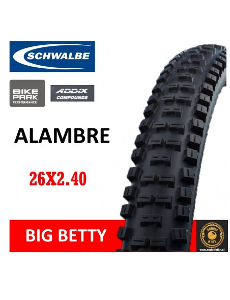 Neumático Schwalbe BIG BETTY BIKEPARK ADDIX 26x2.40