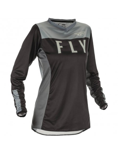 Jersey FLY RACING WOMEN'S LITE BLACK/GREY