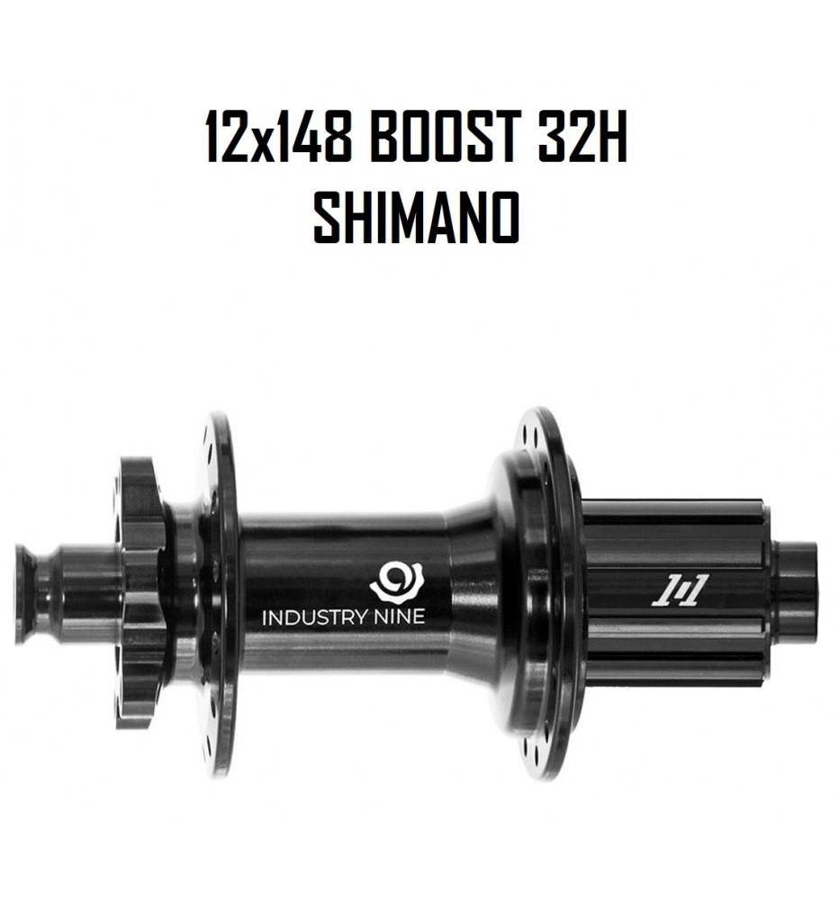 Maza INDUSTRY NINE 101 32H 12x148 Boost HG Negra Maza INDUSTRY NINE 101 32H 12x148 Boost HG Negra