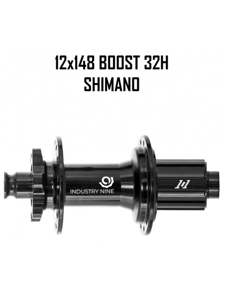 Maza INDUSTRY NINE 101 32H 12x148 Boost HG Negra