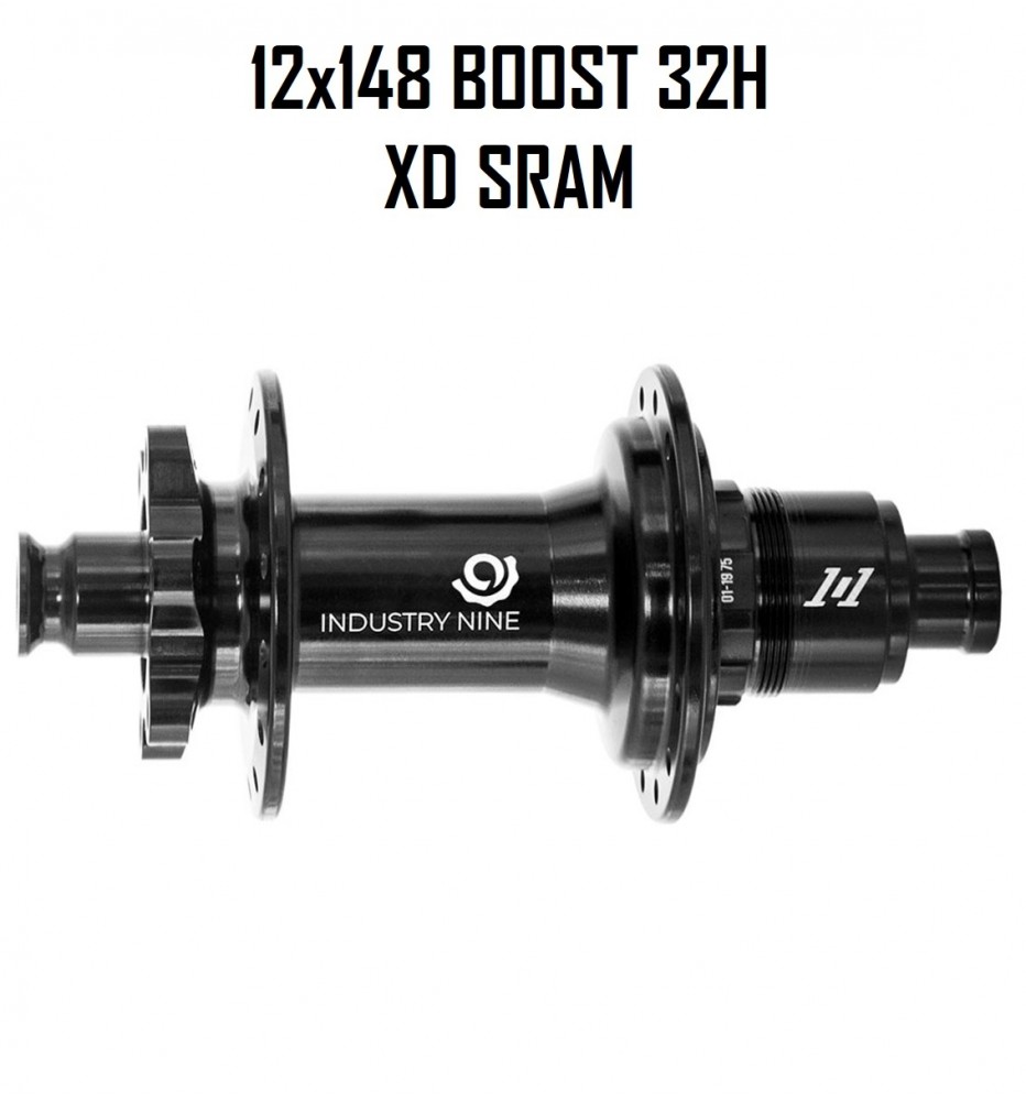 Maza INDUSTRY NINE 101 32H 12x148 Boost XD SRAM Negra Maza INDUSTRY NINE 101 32H 12x148 Boost XD SRAM Negra