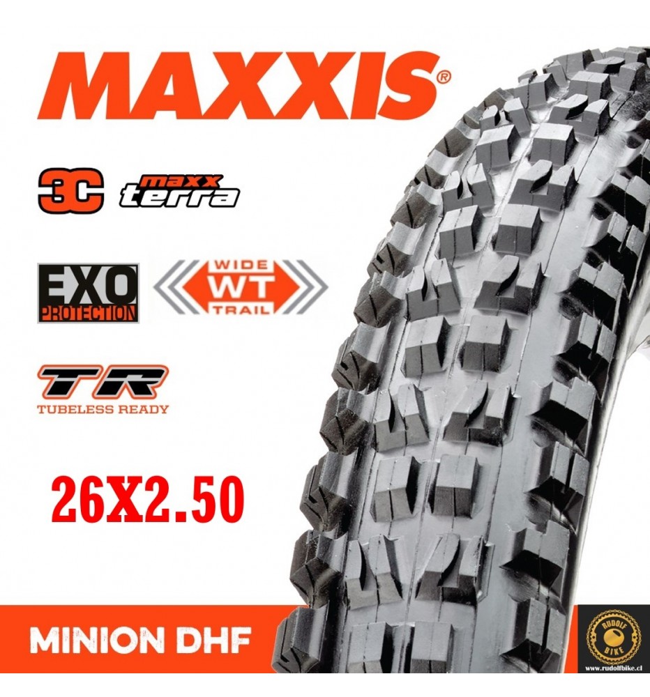 Neumático Maxxis Minion DHF 3CT/EXO/TR 26x2.50
