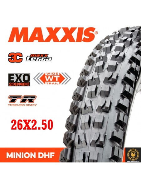 Neumático Maxxis Minion DHF 3CT/EXO/TR 26x2.50