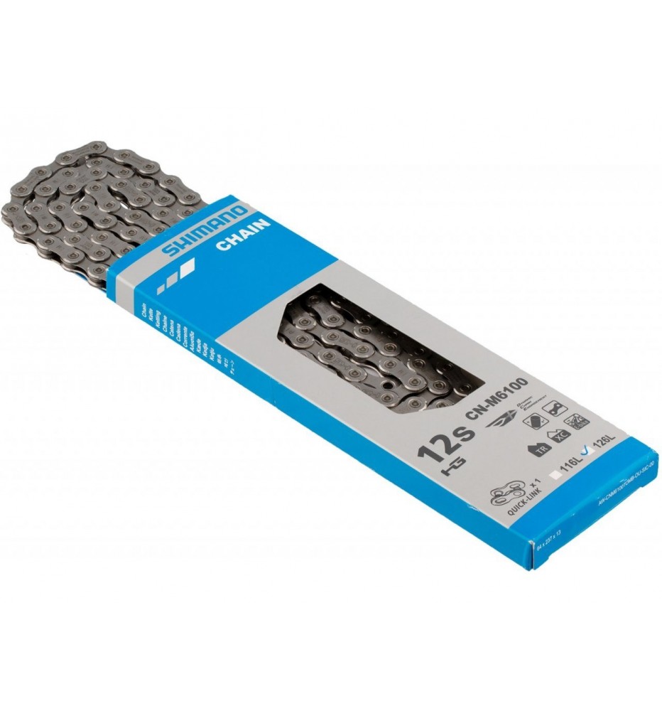 Cadena Shimano DEORE CN-M6100 12V 126 Links Cadena Shimano DEORE CN-M6100 12V 126 Links